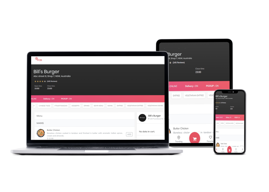restaurant online ordering system in sydney