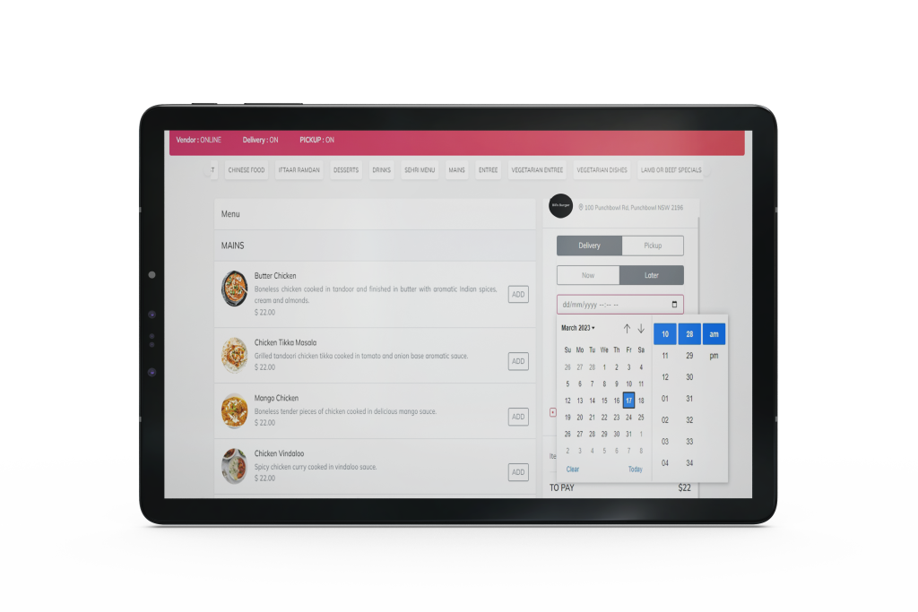 online ordering point of sales system in australia